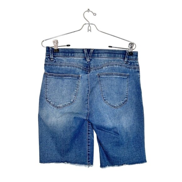 Wit & Wisdom 'Ab' solution Retro Denim Bermuda Shorts in Blue - Sz 2 - Picture 3 of 7